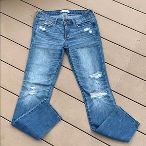 A&F | Distressed Straight Leg Jeans